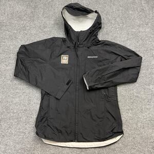 Patagonia Jacket Womens Small H2No Rain Shell Hooded Waterproof Natural Habitat